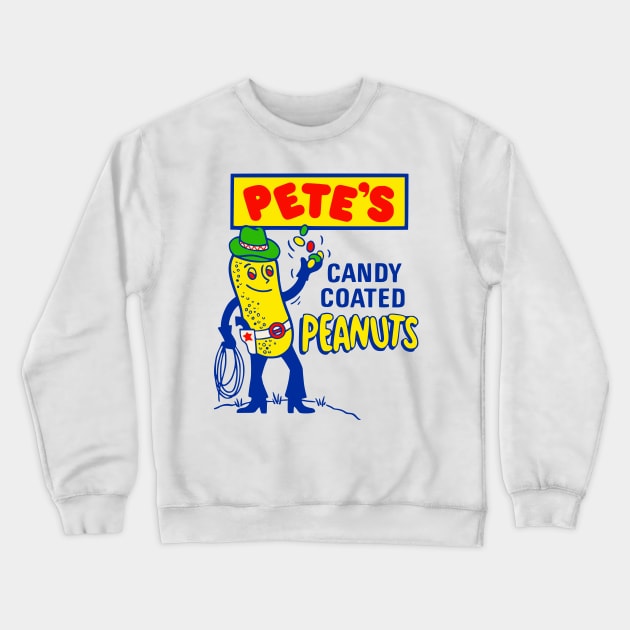 Candy Coated Peanuts Crewneck Sweatshirt by flimflamsam